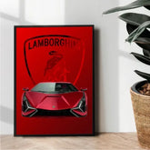 Lamborghini vulgata poster design - wall art